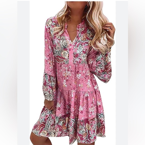 Women’s Boho Spring/ Summer‎ Dress. Size L - Picture 1 of 12